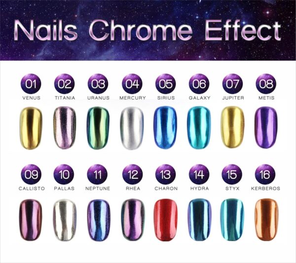 Nail Chrome-Glass powder Galaxy