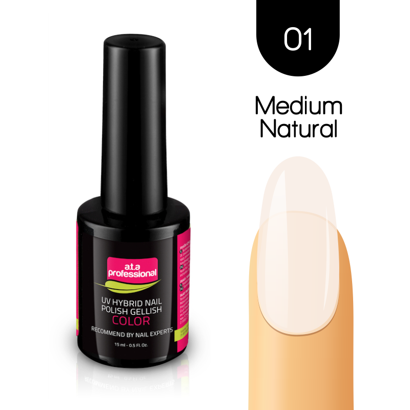 Zellak Ημιμόνιμο Βερνίκι  Νο 01 Medium Natural 15ml