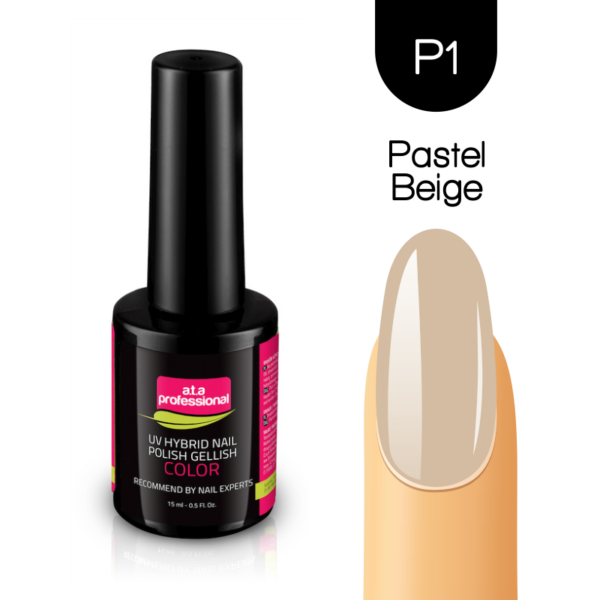 Zellak Ημιμόνιμο Βερνίκι Νο P1 Pastel Beige 15ml