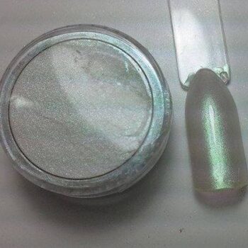 Pigment Νυχιών Λευκό Ιριδίζον Ροζ