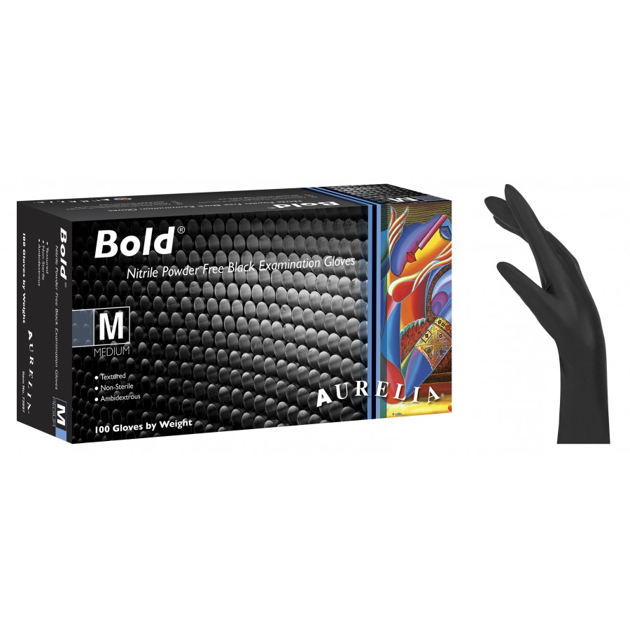 Γάντια Μιας Χρήσης Aurelia Bold μαύρα