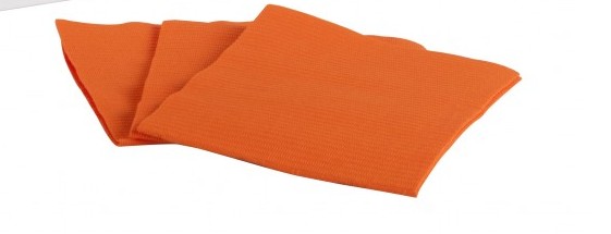 Πετσέτες Μανικιούρ Μιας Χρήσης Πορτοκαλί 125τμχ 1ply